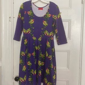 Deadly Dames Venus fly trap hot rod honey dress